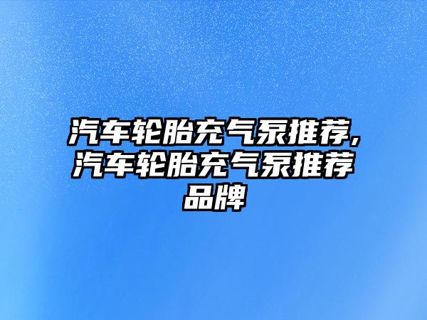汽車輪胎充氣泵推薦,汽車輪胎充氣泵推薦品牌