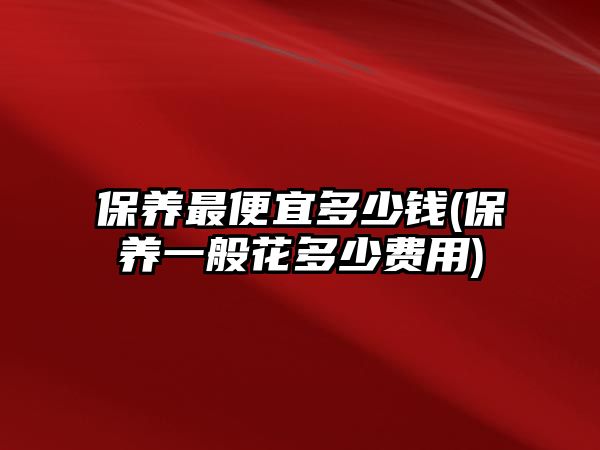 保養(yǎng)最便宜多少錢(保養(yǎng)一般花多少費(fèi)用)