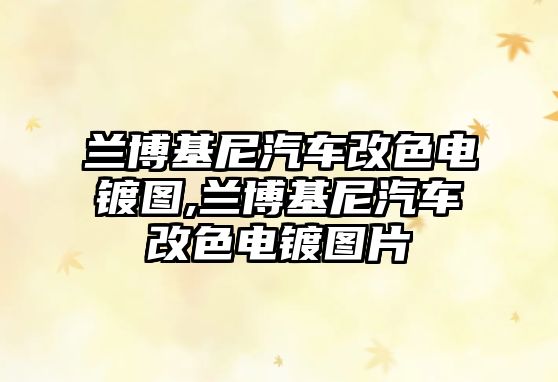 蘭博基尼汽車(chē)改色電鍍圖,蘭博基尼汽車(chē)改色電鍍圖片