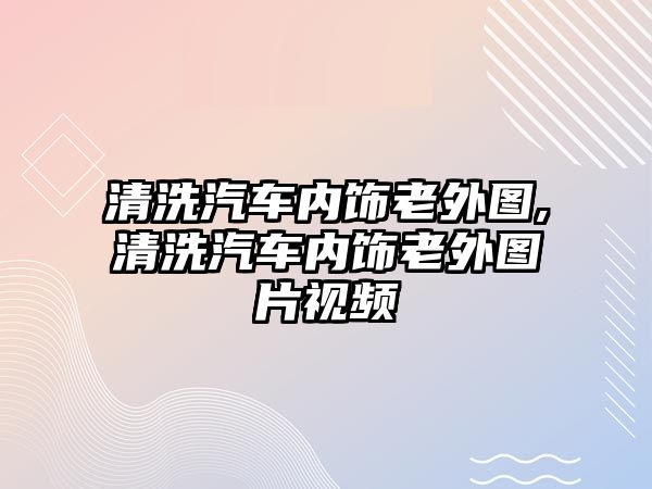 清洗汽車內(nèi)飾老外圖,清洗汽車內(nèi)飾老外圖片視頻