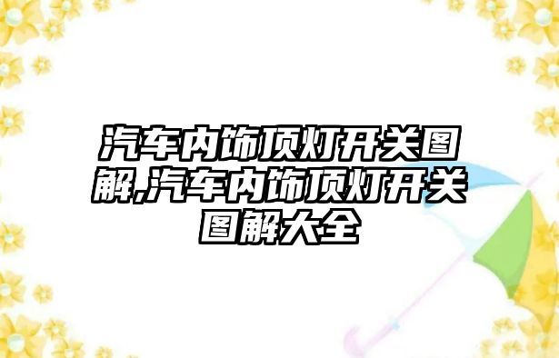 汽車內(nèi)飾頂燈開關(guān)圖解,汽車內(nèi)飾頂燈開關(guān)圖解大全
