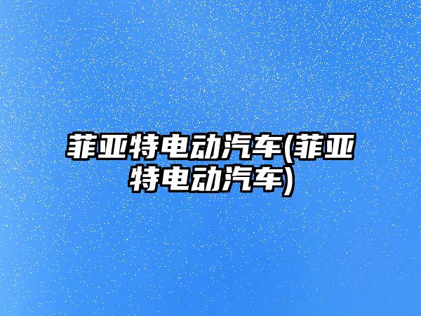 菲亞特電動(dòng)汽車(菲亞特電動(dòng)汽車)