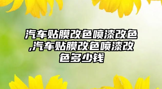 汽車貼膜改色噴漆改色,汽車貼膜改色噴漆改色多少錢